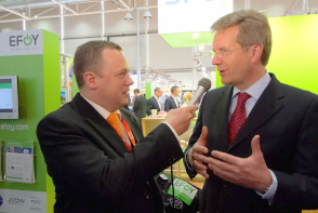 Interview mit Christian Wulff, Ministerpr&auml;sident des Landes Niedersachsen, auf der Hannover Messe